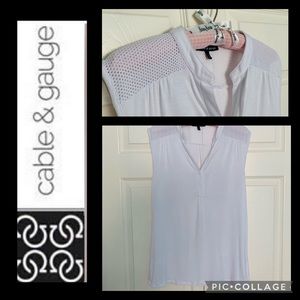 NWOT•Cable & Gauge•Sleeveless Cotton Top-XS